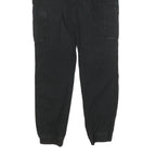 DICKIES Womens Cotton Blend Black Relaxed Cargo Trousers W28 L29 Workwear Zip