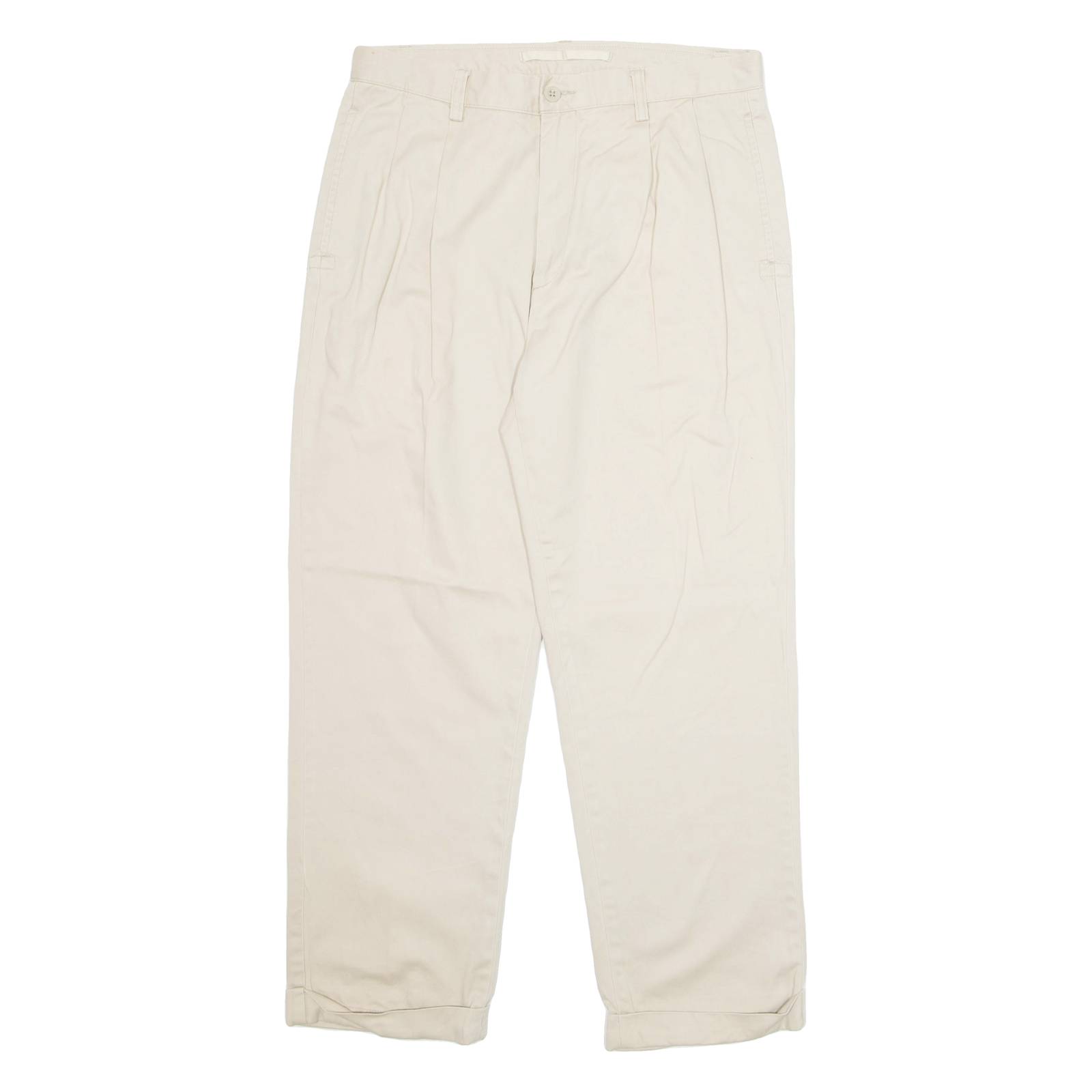 NAUTICA Chino Workwear Mens Trousers Beige Regular Straight W33 L30