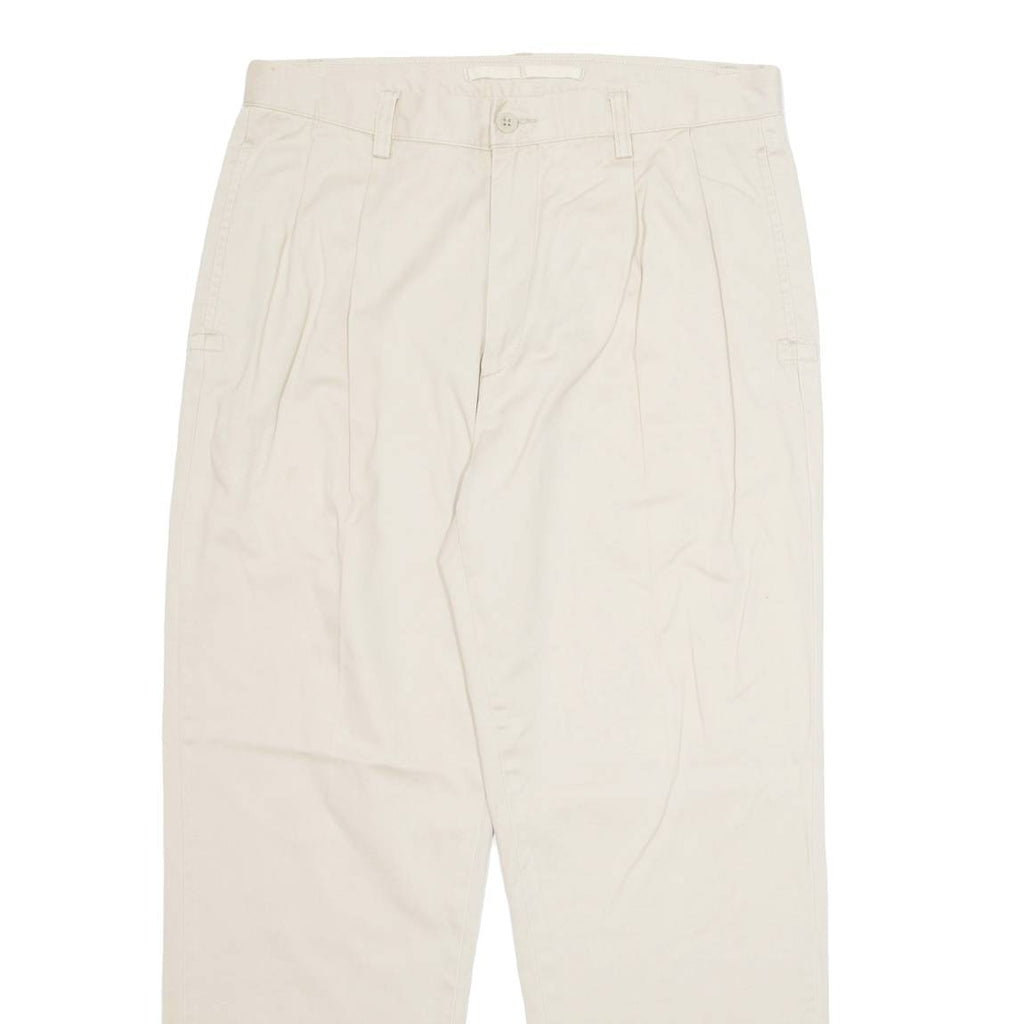 NAUTICA Chino Workwear Mens Trousers Beige Regular Straight W33 L30