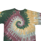 SUNDOG Mens Green & Brown Tie Dye T-Shirt M Short Sleeve Crew Neck Casual