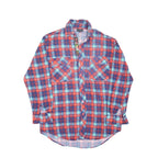 CHALET Mens Shirt Red Check Long Sleeve S