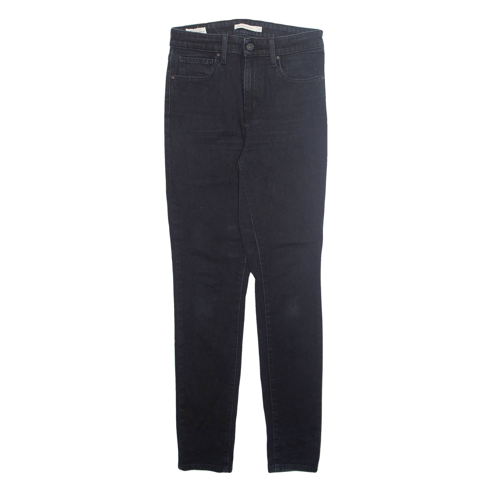 LEVI'S Womens Jeans Black Regular Tapered W28 L30