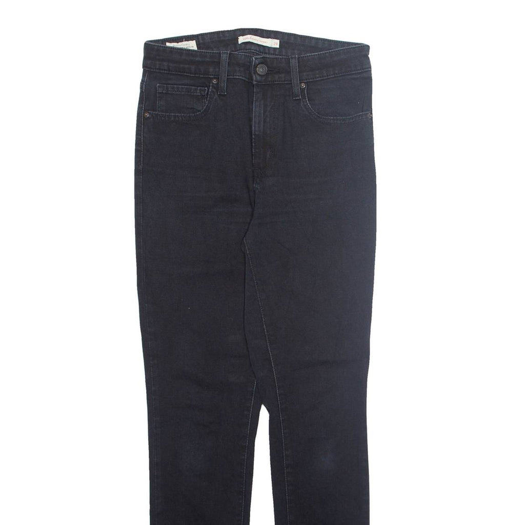 LEVI'S Womens Jeans Black Regular Tapered W28 L30