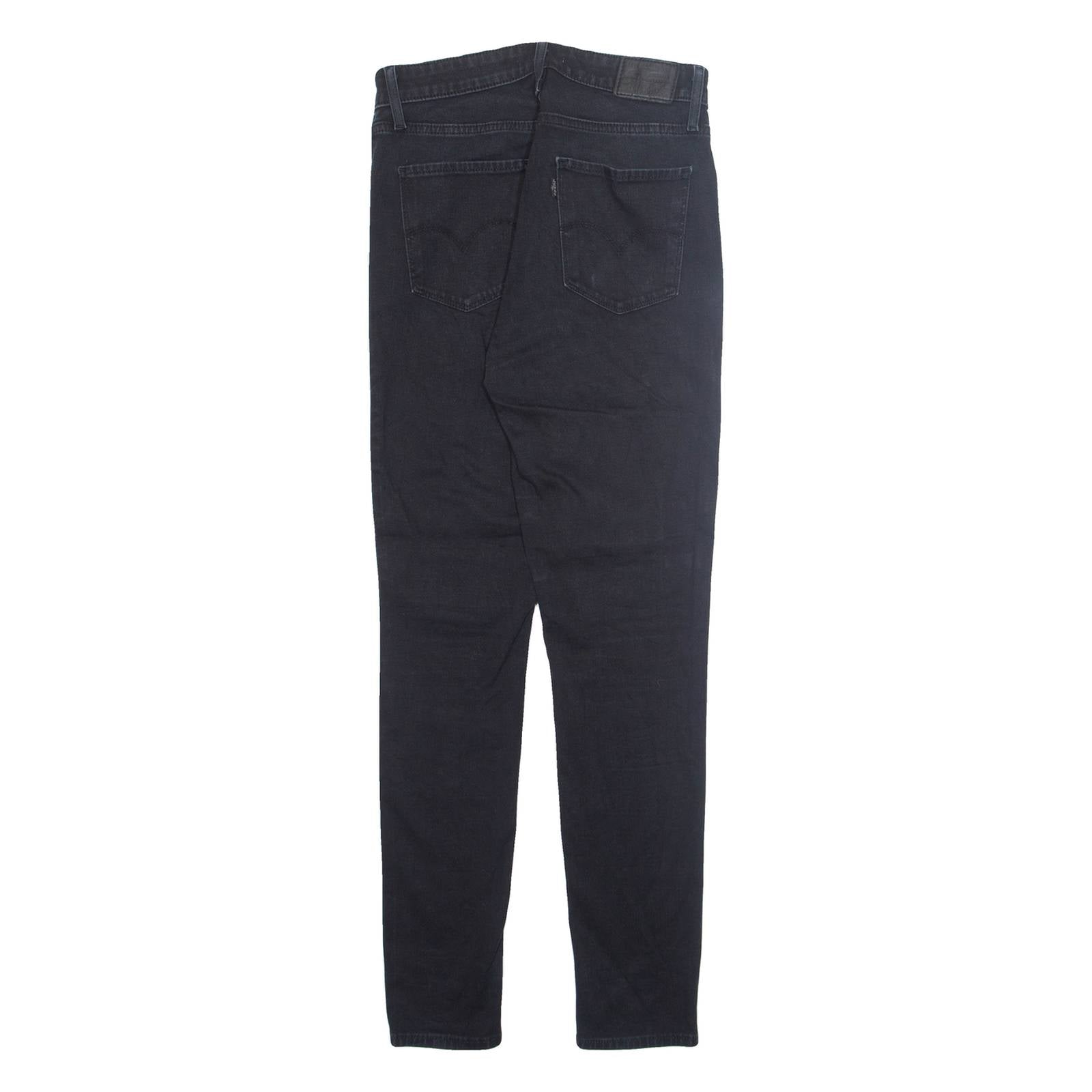 LEVI'S Womens Jeans Black Regular Tapered W28 L30