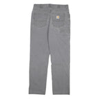 CARHARTT Mens Relaxed Grey Jeans Denim W31 L31 Workwear Durable Zip Fly