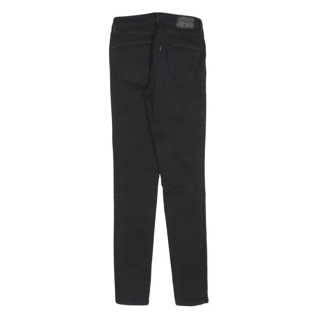 LEVI'S 721 Womens Jeans Black Slim Skinny Denim W26 L32 Stretch Cotton Blend