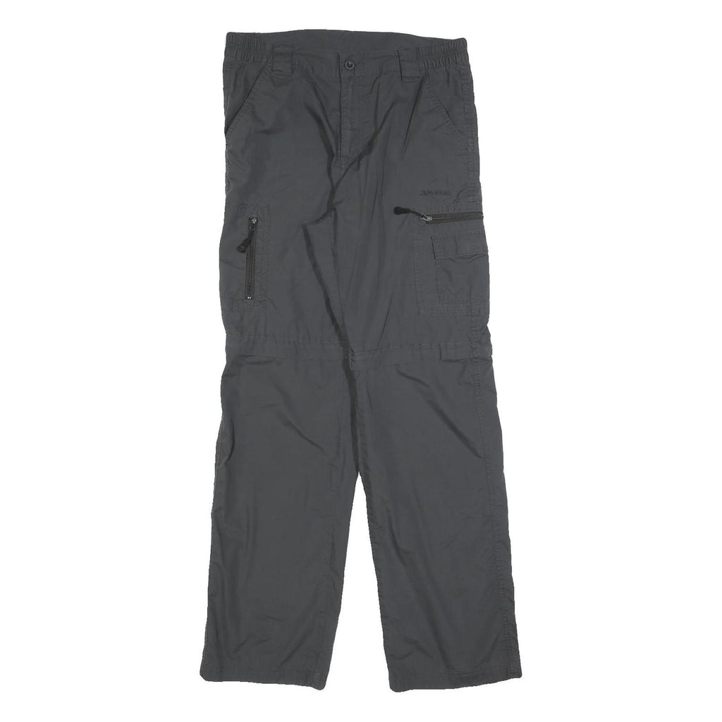 KILIMANJARO Womens Black Polyester Regular Fit Straight Leg Trousers W30 L32