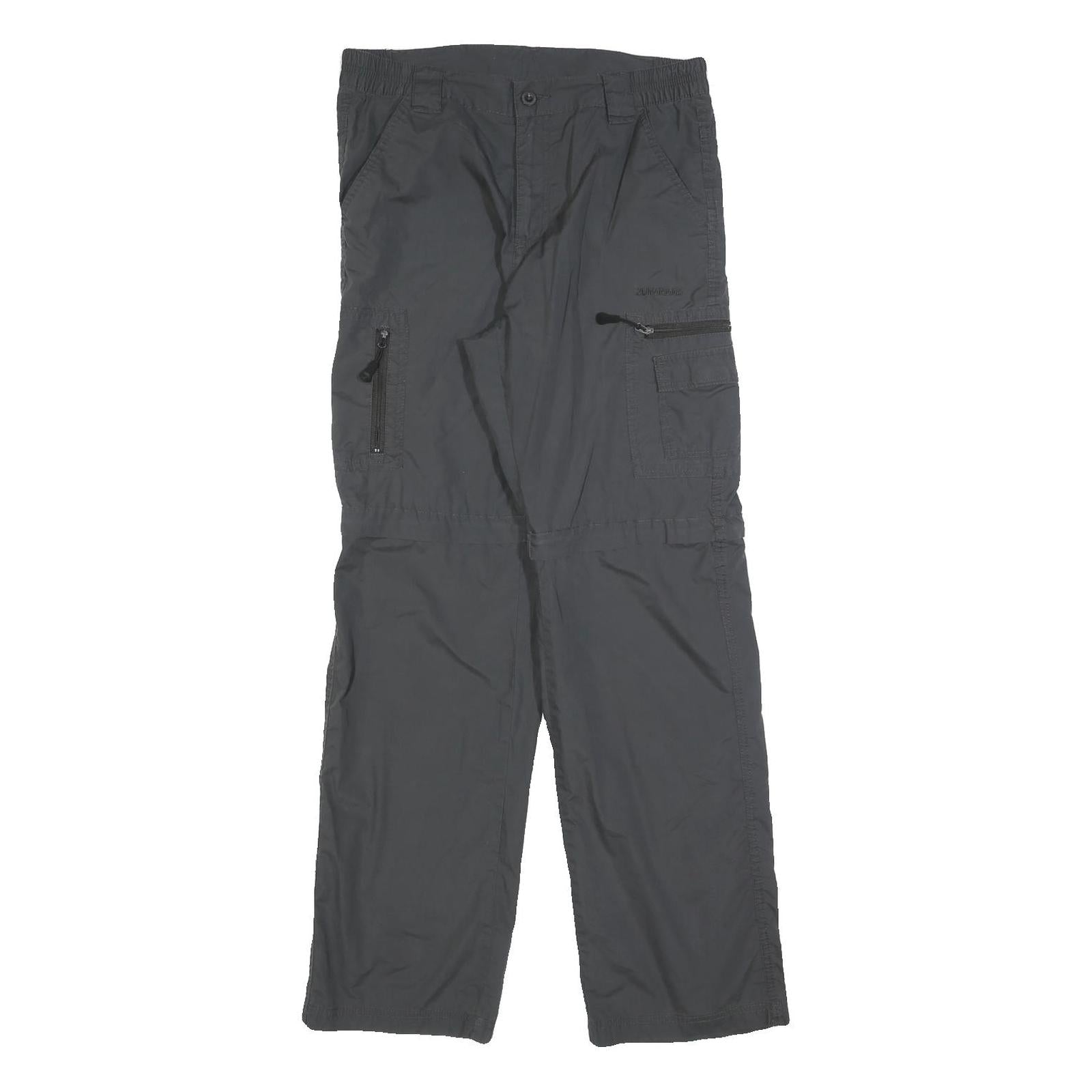 KILIMANJARO Womens Black Polyester Regular Fit Straight Leg Trousers W30 L32