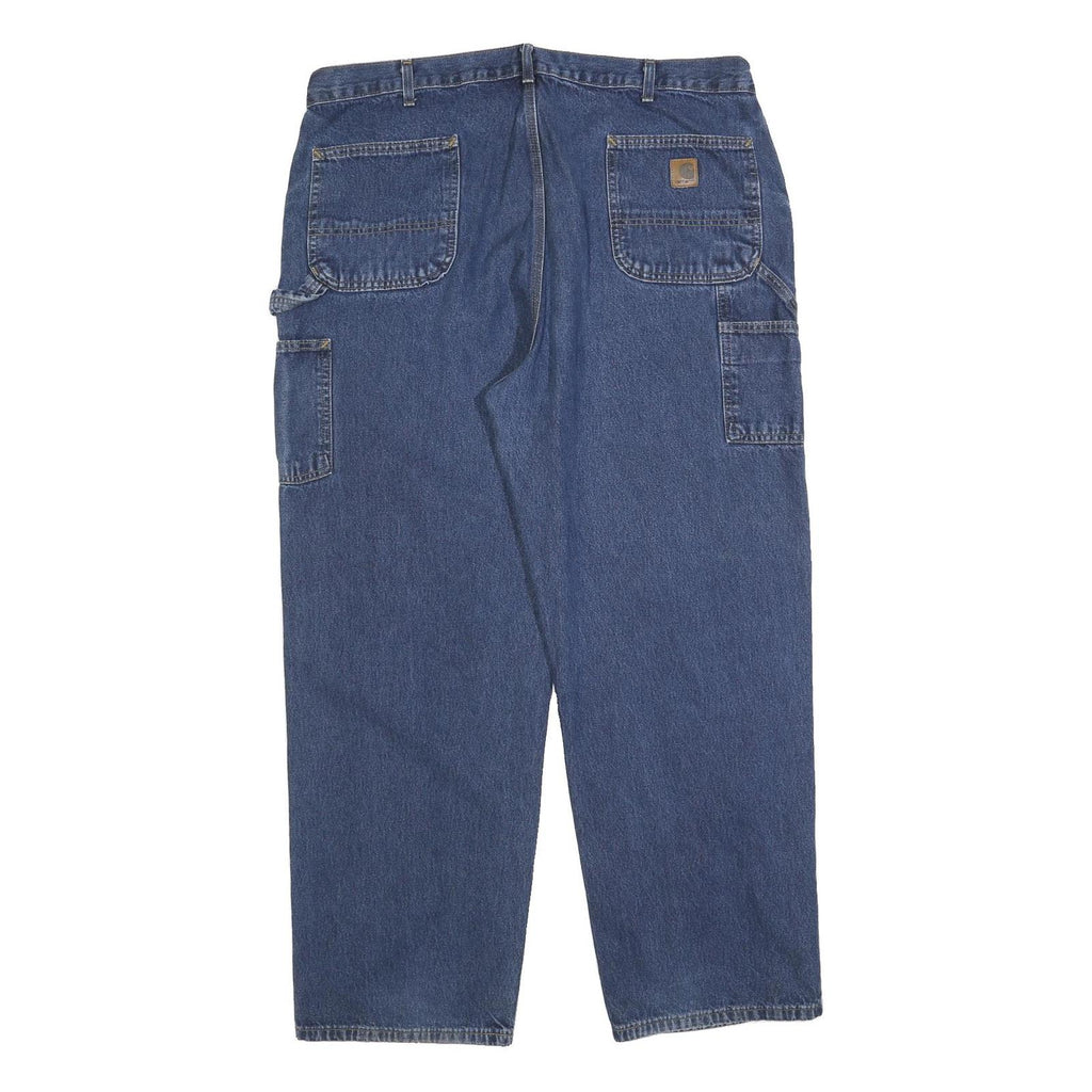 CARHARTT Mens Jeans Blue Relaxed Straight Denim Medium W42 L32 Workwear Utility