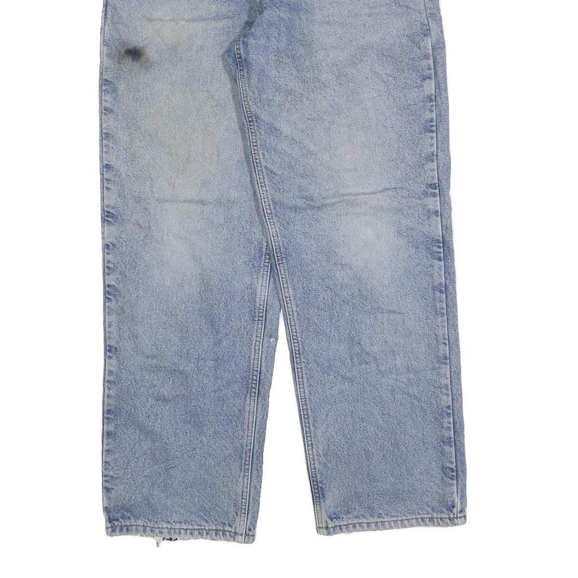 CARHARTT Mens Jeans Blue Regular Straight Denim Stone Wash W32 L30 Casual