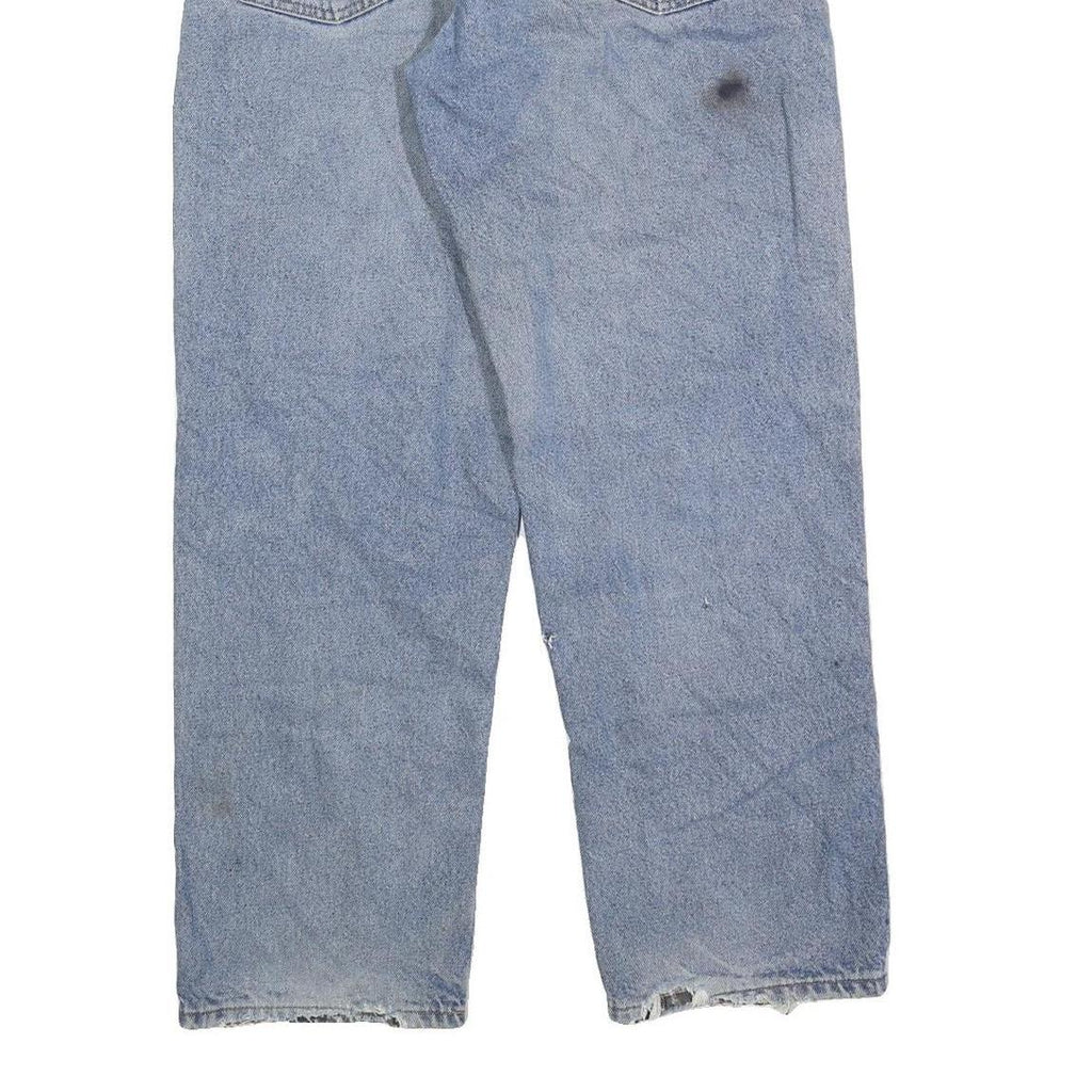 CARHARTT Mens Jeans Blue Regular Straight Denim Stone Wash W32 L30 Casual