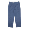 DICKIES Mens Regular Fit Blue Cotton Blend Trousers W36 L32 Workwear Zip Closure
