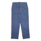 DICKIES Mens Regular Fit Blue Cotton Blend Trousers W36 L32 Workwear Zip Closure
