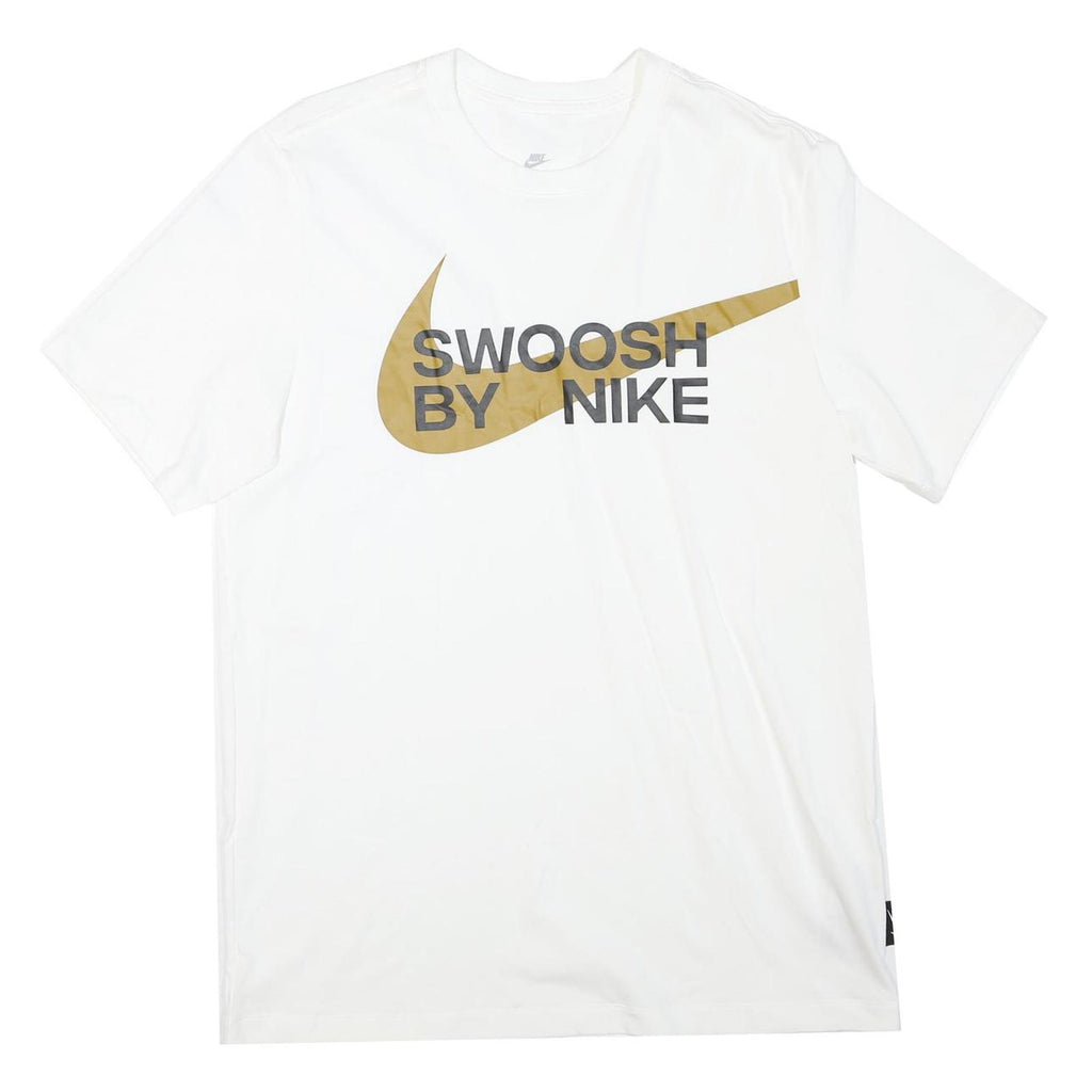 NIKE Mens White Graphic T-Shirt M Short Sleeve Crew Neck Casual Sportswear