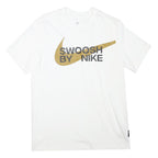 NIKE Mens White Graphic T-Shirt M Short Sleeve Crew Neck Casual Sportswear