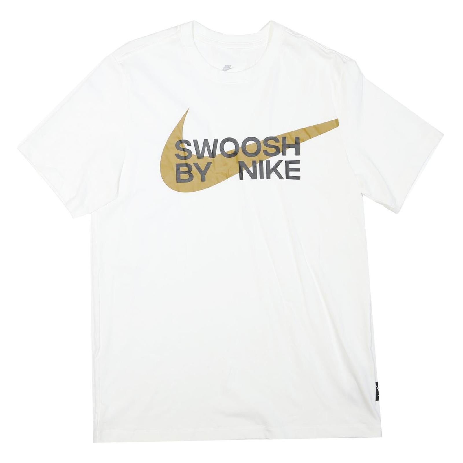 NIKE Mens White Graphic T-Shirt M Short Sleeve Crew Neck Casual Sportswear