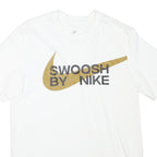 NIKE Mens White Graphic T-Shirt M Short Sleeve Crew Neck Casual Sportswear