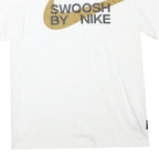 NIKE Mens White Graphic T-Shirt M Short Sleeve Crew Neck Casual Sportswear