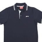 SLAZENGER Mens Navy Blue Polo Shirt XS Short Sleeve Cotton Blend Basic Sporty