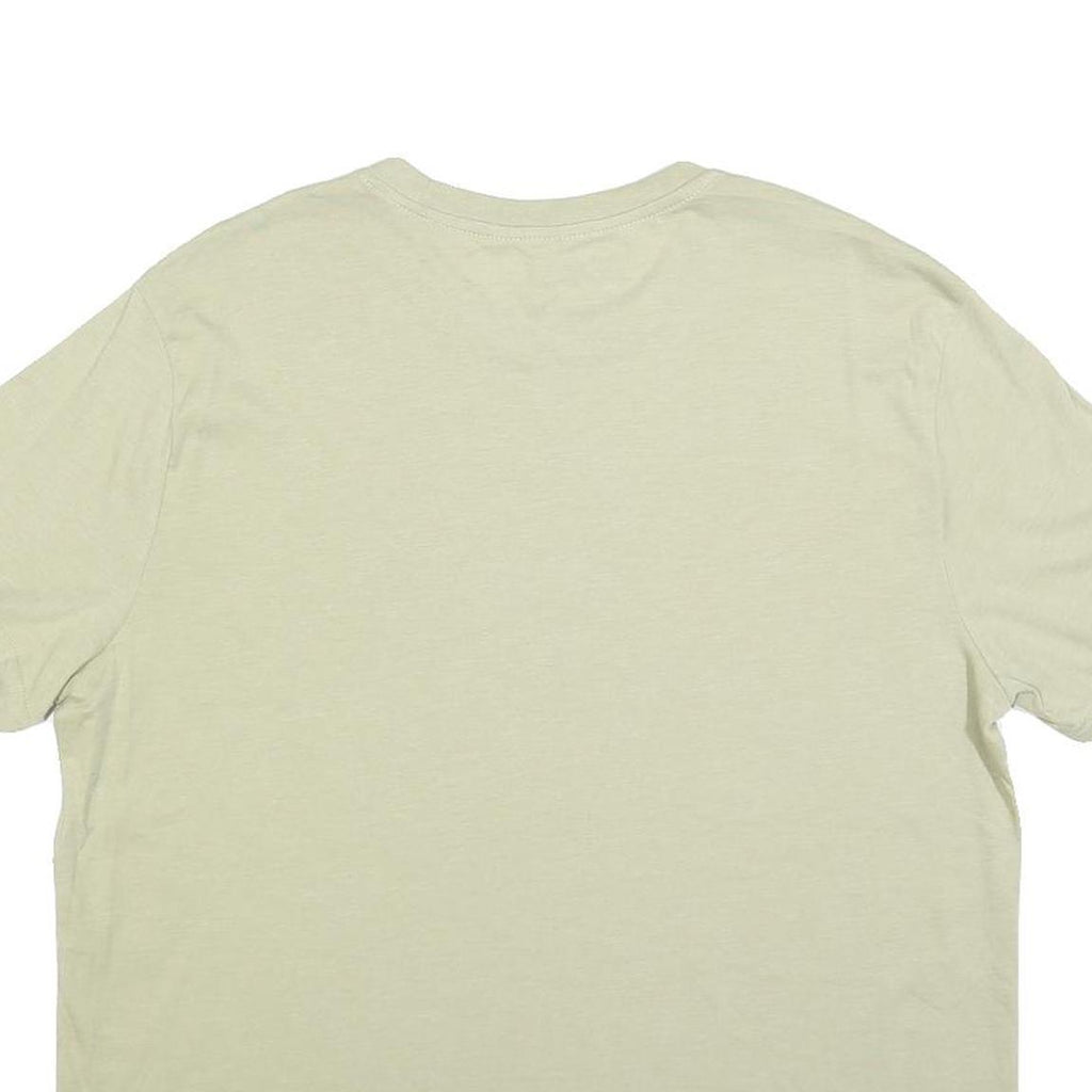 ACDC Womens Beige Graphic T-Shirt L Short Sleeve Crew Neck Cotton Blend Band Tee