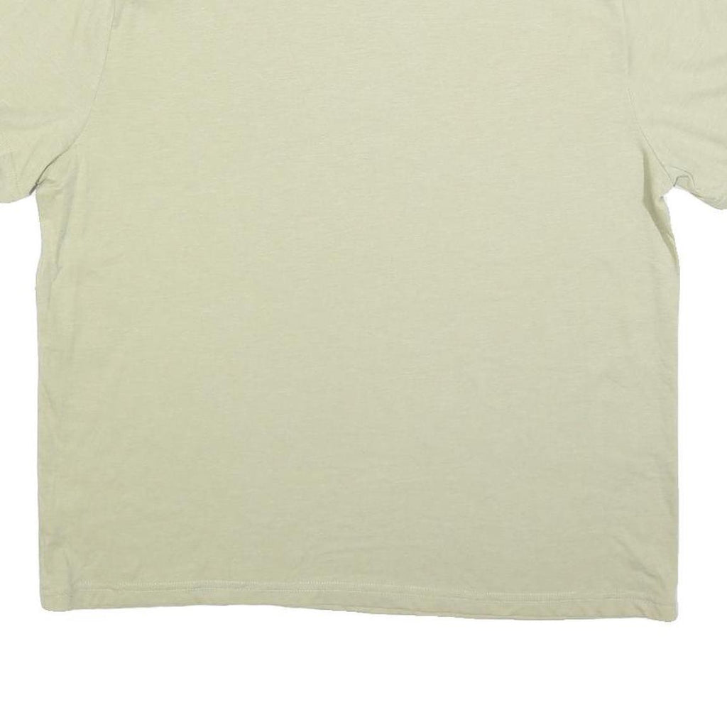 ACDC Womens Beige Graphic T-Shirt L Short Sleeve Crew Neck Cotton Blend Band Tee