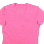 JACK WOLFSKIN Womens Pink T-Shirt S Short Sleeve V-Neck Lightweight Sport