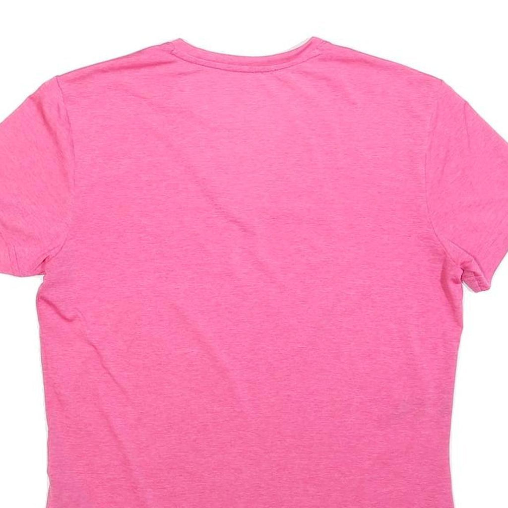 JACK WOLFSKIN Womens Pink T-Shirt S Short Sleeve V-Neck Lightweight Sport