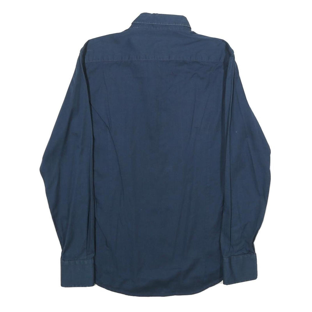 COVERI FACTORY Mens Blue Shirt S Button-Down Collar Long Sleeve Classic Fit