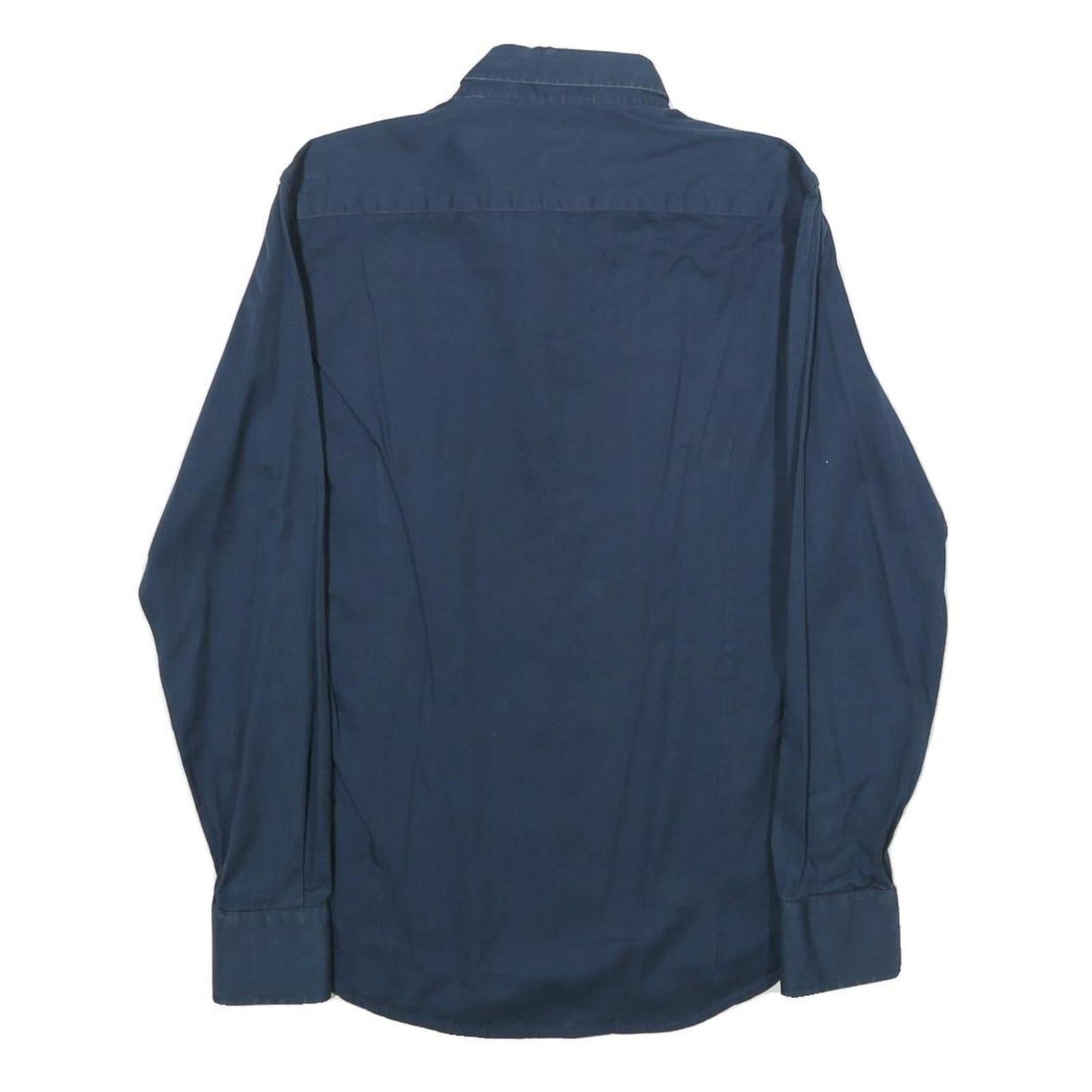 COVERI FACTORY Mens Blue Shirt S Button-Down Collar Long Sleeve Classic Fit