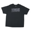 NFL Mens Black Titans Graphic T-Shirt 2XL Short Sleeve Crew Neck Cotton