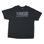 NFL Mens Black Titans Graphic T-Shirt 2XL Short Sleeve Crew Neck Cotton