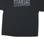 NFL Mens Black Titans Graphic T-Shirt 2XL Short Sleeve Crew Neck Cotton