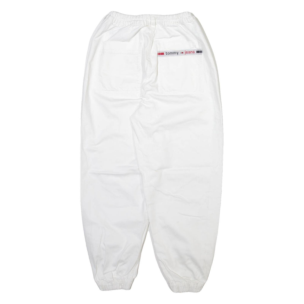 TOMMY HILFIGER Womens Trousers White Relaxed Tapered W24 L26