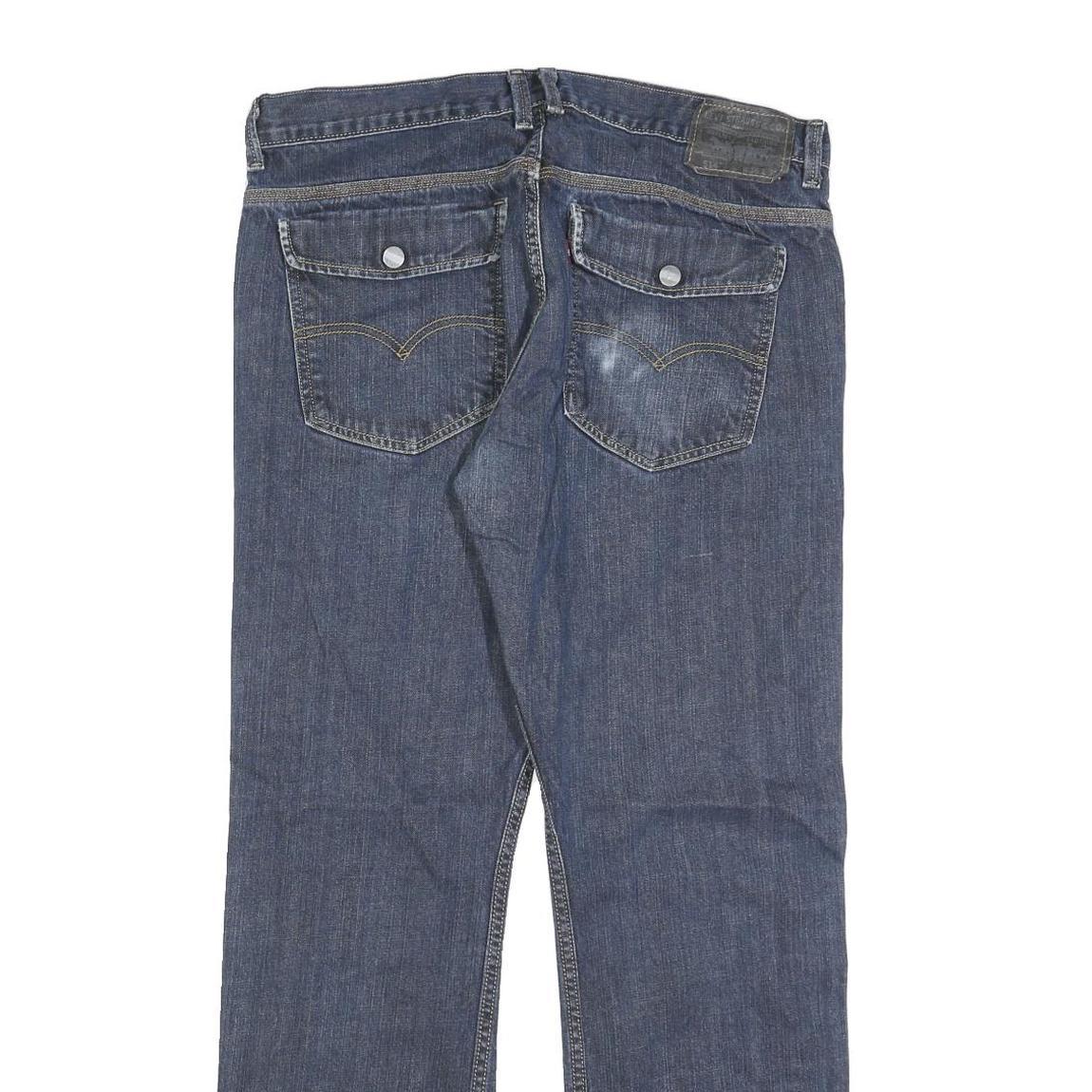 LEVI'S 514 Classic Mens Jeans Blue Classic Straight Denim Medium W36 L32 Durable