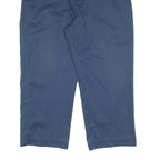 DICKIES Mens Cotton Navy Regular Zip Trousers W38 L25 Workwear Classic Pants