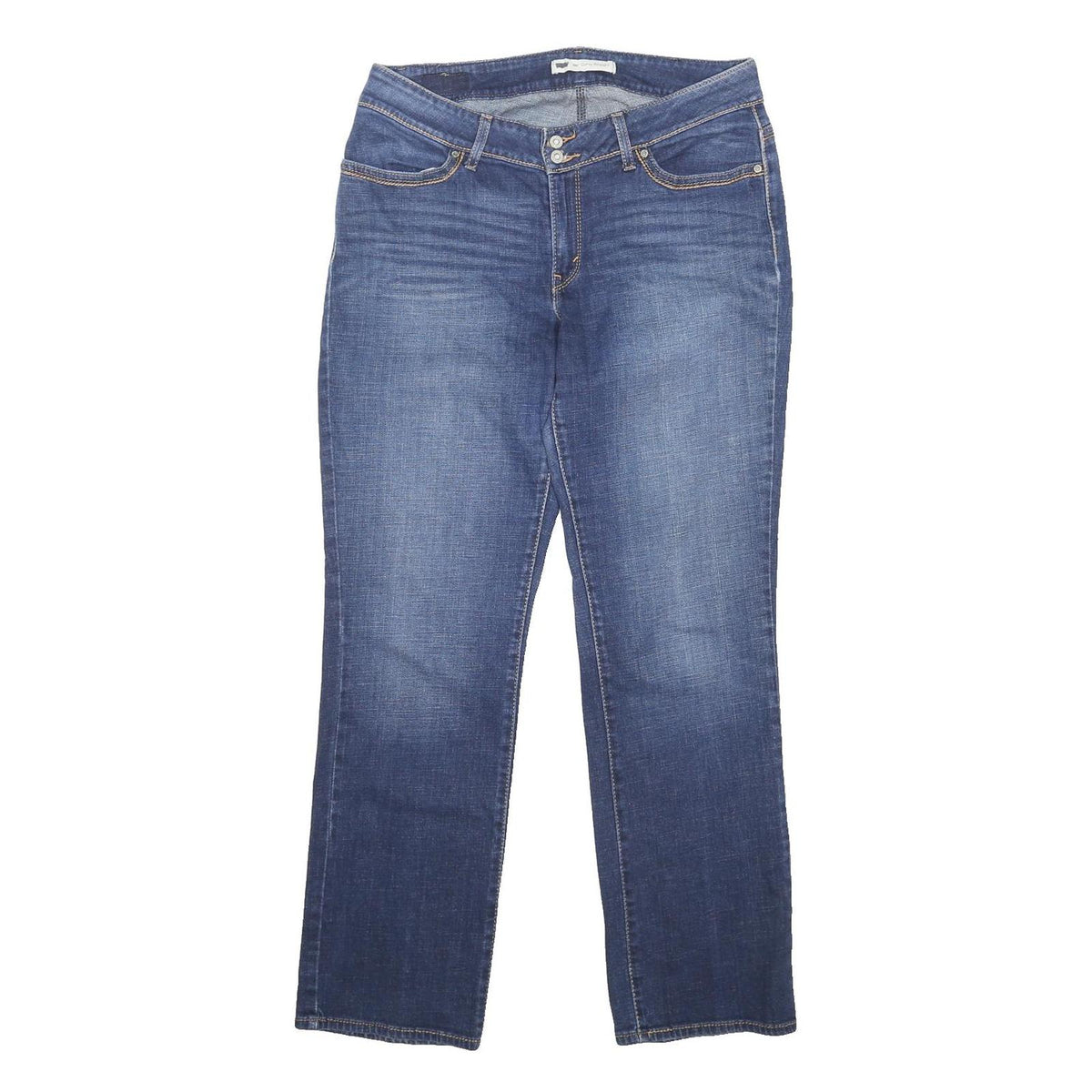 LEVI'S Womens Jeans Blue Regular Straight Denim Medium W32 L31 Classic Button