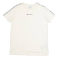 CHAMPION Womens T-Shirt Cream Crew Neck L