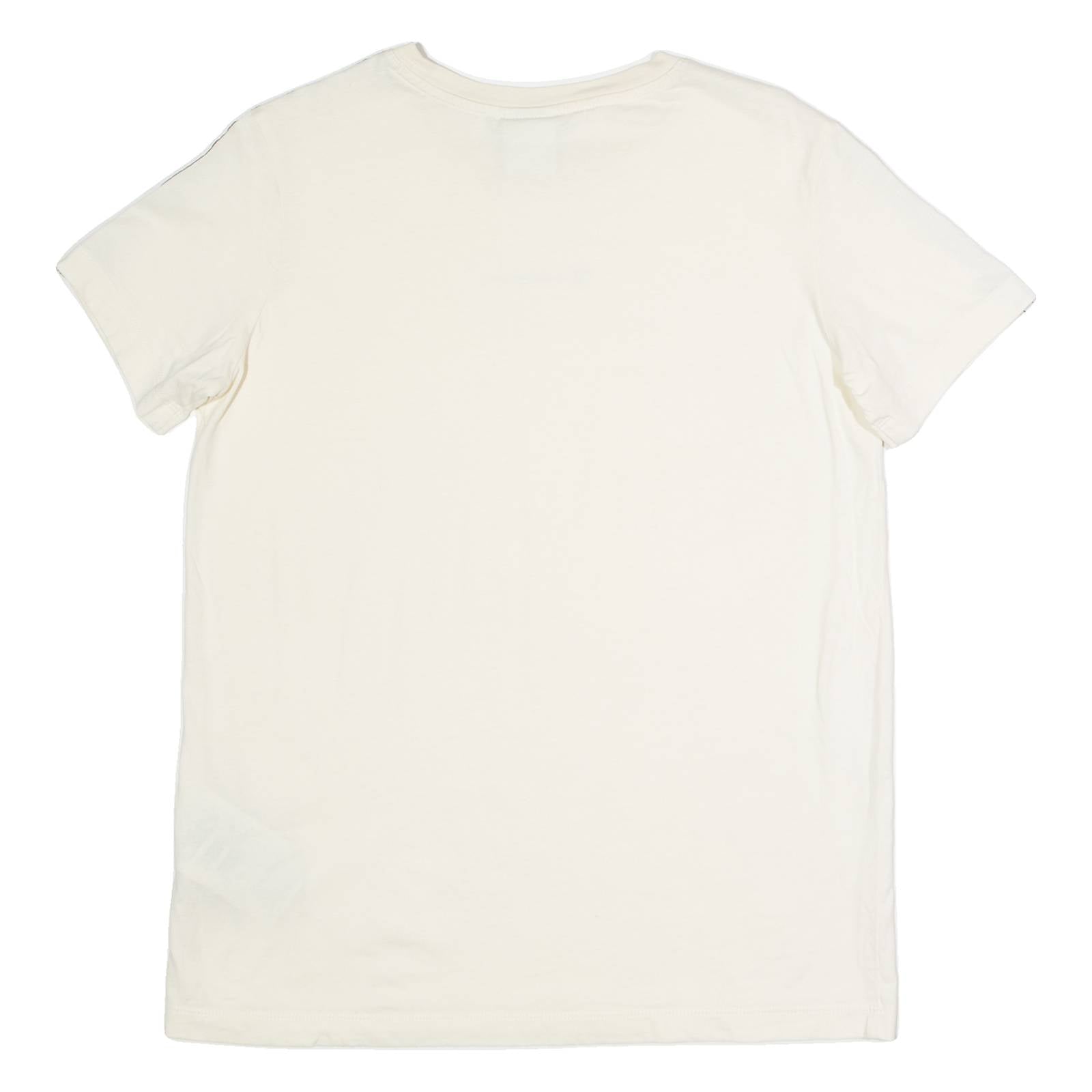 CHAMPION Womens T-Shirt Cream Crew Neck L