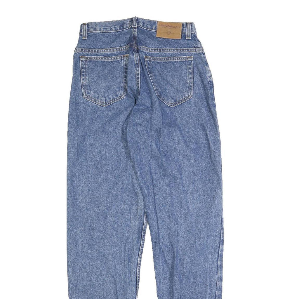 LONDON JEANS Womens Regular Fit Straight Leg Denim Medium W28 L34 Classic Zip