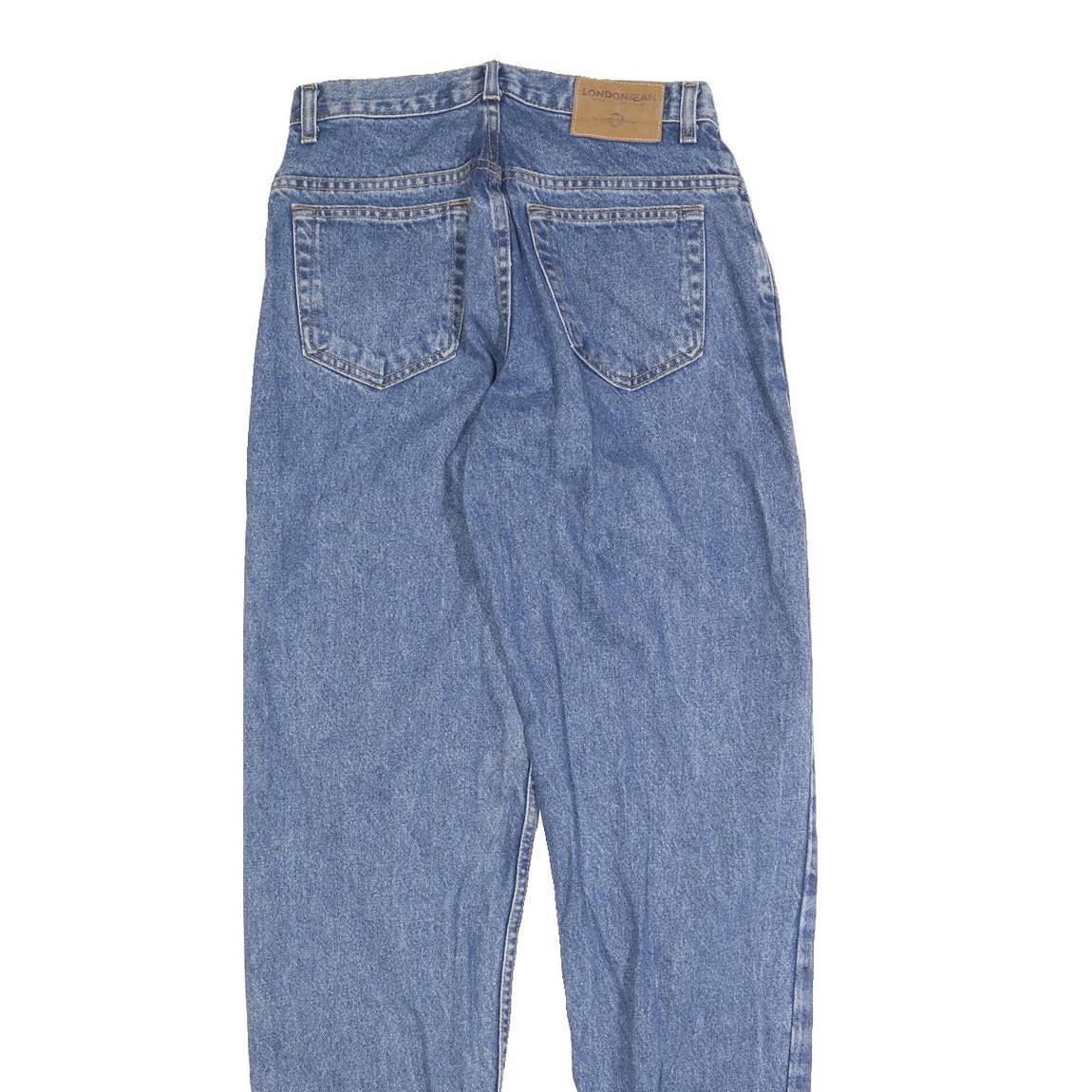 LONDON JEANS Womens Regular Fit Straight Leg Denim Medium W28 L34 Classic Zip