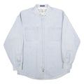 AUTHENTIC GFC Mens Light Blue Cotton Shirt 2XL Button Down Casual Lightweight