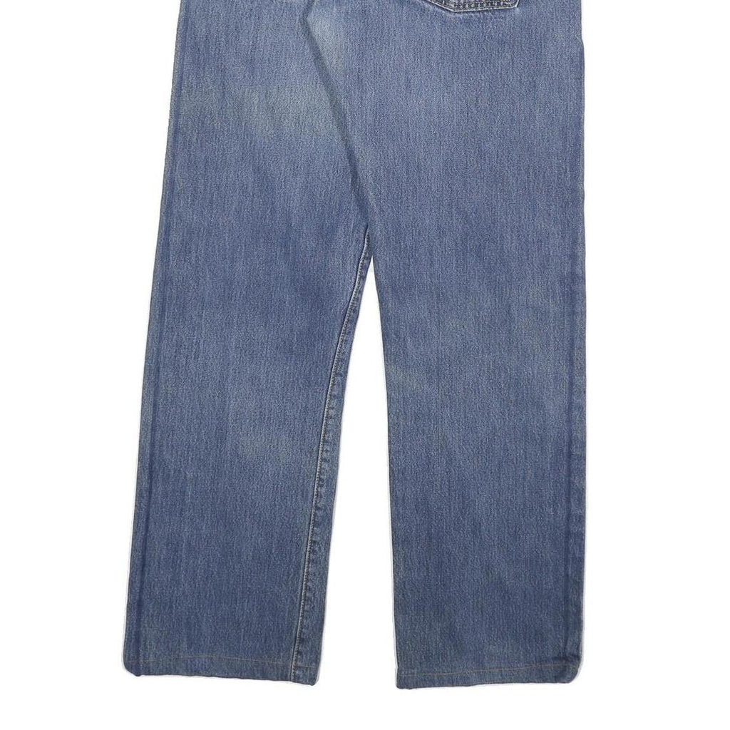 LEVI'S 501 Mens Jeans Blue Regular Straight Denim W30 L30 Button Cotton Blend