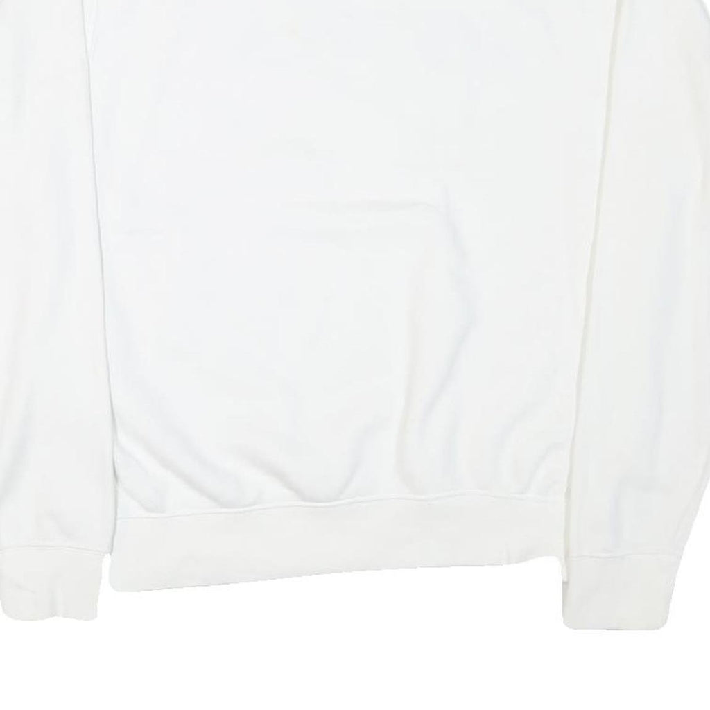 NIKE Mens White Pro Play Volleyball Crew Neck S Cotton Blend Sweatshirt