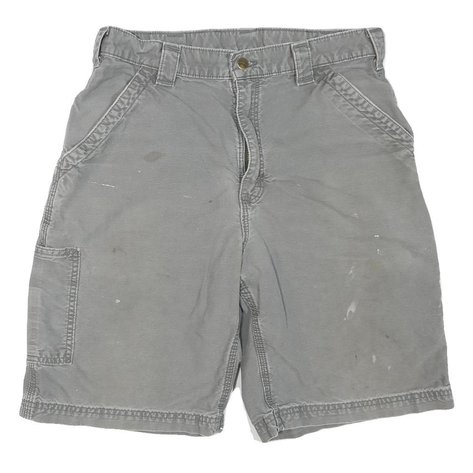 CARHARTT Mens Shorts Grey Casual Cotton Blend M W34 Workwear Cargo