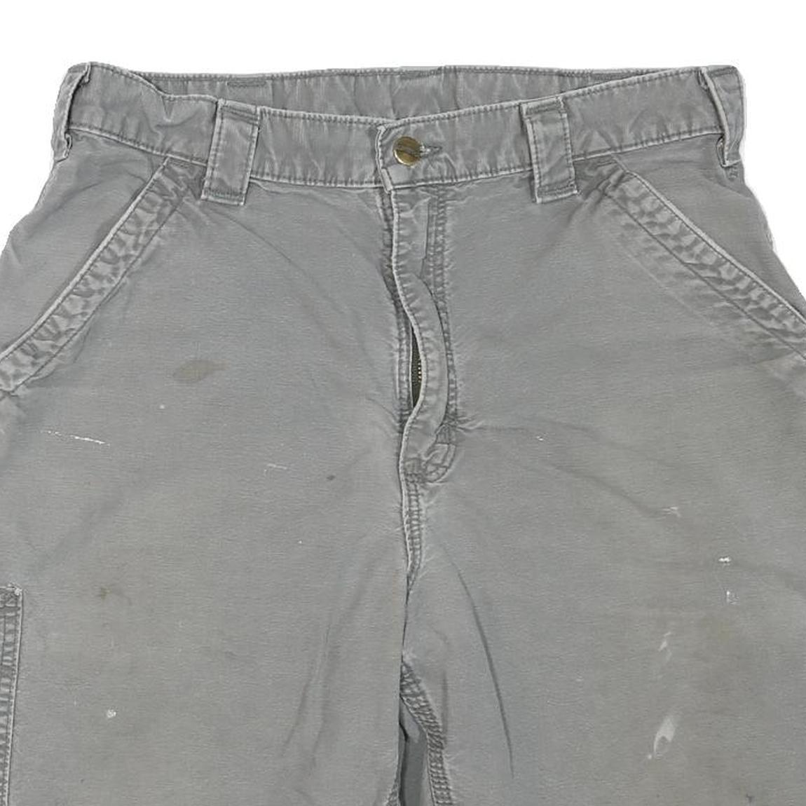 CARHARTT Mens Shorts Grey Casual Cotton Blend M W34 Workwear Cargo