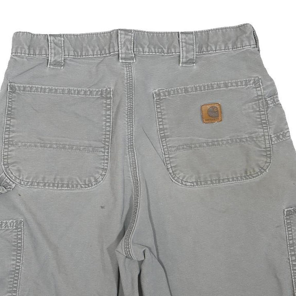 CARHARTT Mens Shorts Grey Casual Cotton Blend M W34 Workwear Cargo
