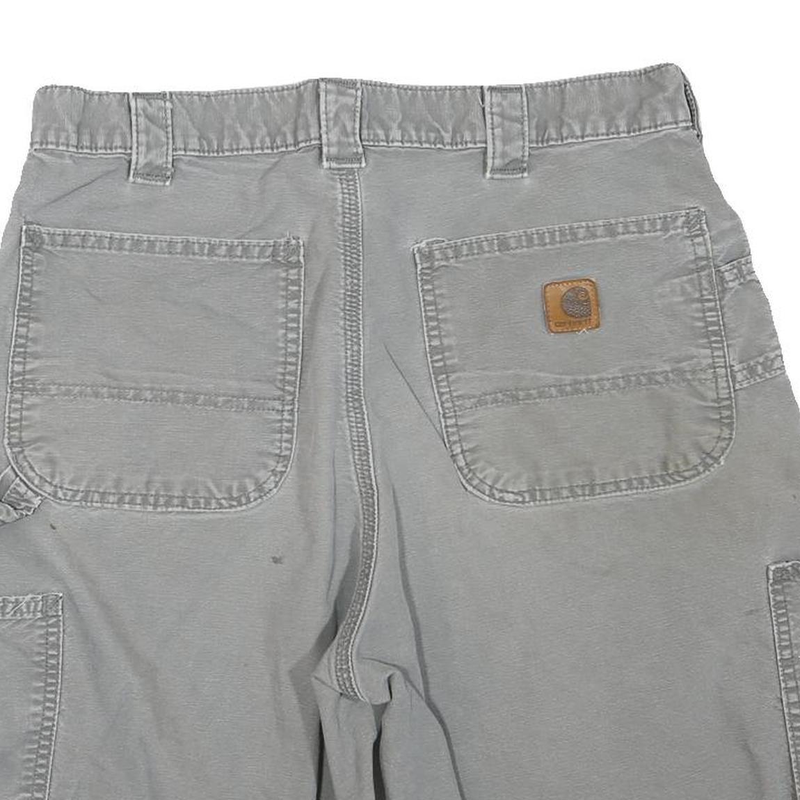CARHARTT Mens Shorts Grey Casual Cotton Blend M W34 Workwear Cargo