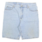 ANVIL Mens Shorts Blue XL W38 Casual Cotton Blend Denim Comfort Fit