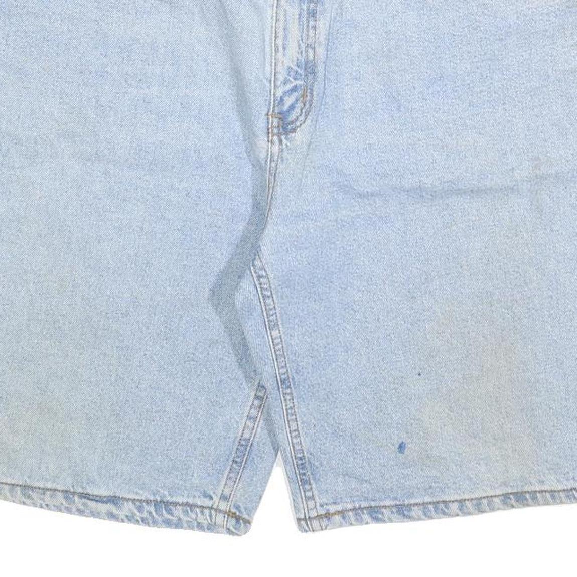 ANVIL Mens Shorts Blue XL W38 Casual Cotton Blend Denim Comfort Fit