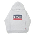 LEVI'S Womens Grey Pullover Hoodie S Cotton Blend Casual Sweatshirt